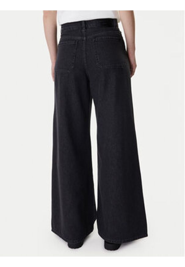 Weekend Max Mara Jeansy Vega 2615181041 Czarny Wide Leg. Kolor: czarny