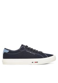 TOMMY HILFIGER - Tommy Hilfiger Tenisówki Hi Vulc Street Canvas FM0FM05515 Granatowy. Kolor: niebieski. Materiał: materiał. Styl: street