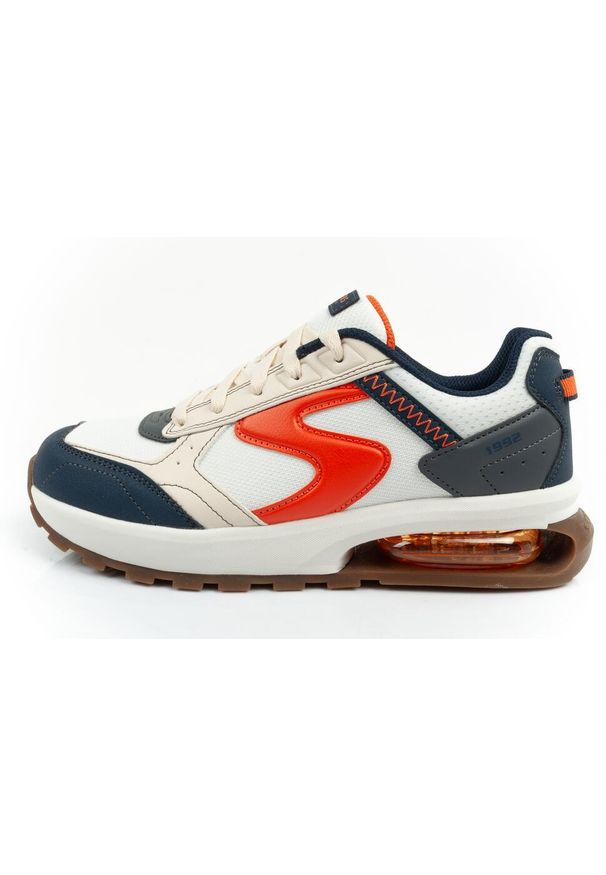 skechers - Buty sneakersy sportowe dziecięce Skechers SKX-167. Kolor: biały, wielokolorowy. Materiał: skóra ekologiczna, tkanina. Szerokość cholewki: normalna