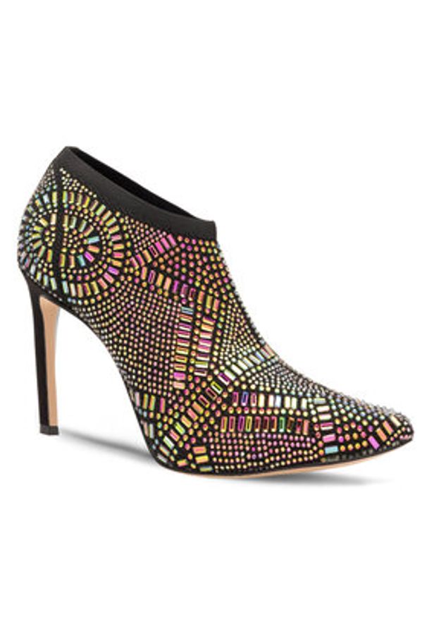 Nine West Botki MAJDY FF-1717 Czarny. Kolor: czarny. Materiał: materiał