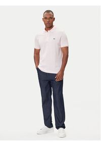 Lacoste Polo PH4012 Różowy Slim Fit. Typ kołnierza: polo. Kolor: różowy. Materiał: bawełna #2