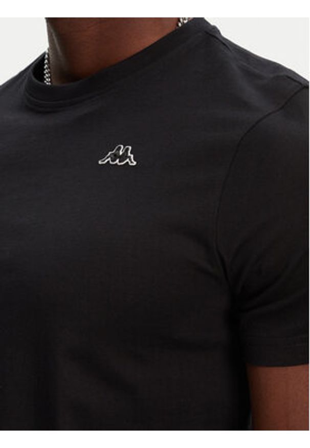 Robe di Kappa T-Shirt Luc 611187W Czarny Regular Fit. Kolor: czarny. Materiał: bawełna