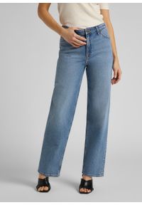 Lee - DAMSKIE SPODNIE JEANSOWE LEE WIDE LEG MID SOHO L30SMWKP