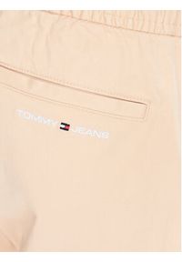 Tommy Jeans Joggery DM0DM16760 Beżowy Slim Fit. Kolor: beżowy. Materiał: bawełna #3