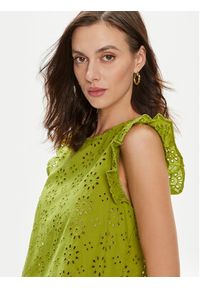 JDY Bluzka Vola 15312383 Zielony Regular Fit. Kolor: zielony. Materiał: bawełna