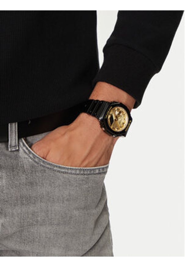 G-Shock Zegarek Octagon GA-2100GB-1AER Czarny. Kolor: czarny