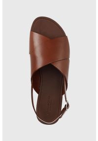 vagabond - Vagabond sandały skórzane TIA damskie kolor brązowy. Zapięcie: klamry. Kolor: brązowy. Materiał: skóra. Wzór: gładki