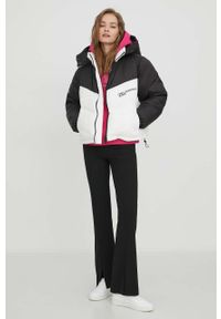 Karl Lagerfeld Jeans kurtka damska kolor czarny zimowa oversize. Kolor: czarny. Materiał: poliamid. Sezon: zima #4