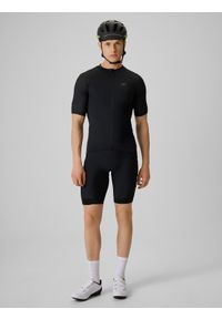4f - 4F Koszulka kolarska męska - czarna XXL. Kolor: czarny. Długość rękawa: raglanowy rękaw. Sport: kolarstwo #2