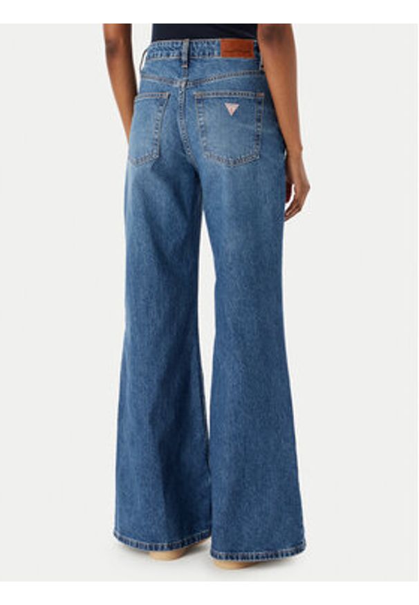 Guess Jeans Jeansy W6RA0R D6334 Niebieski Wide Leg. Kolor: niebieski
