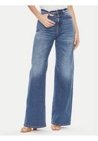 ViCOLO Jeansy DB5154 Niebieski Wide Leg. Kolor: niebieski