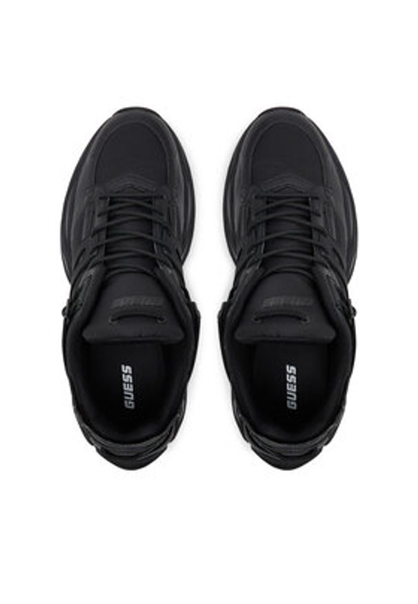 Guess Sneakersy FMFBEL ELE12 Czarny. Kolor: czarny. Materiał: skóra