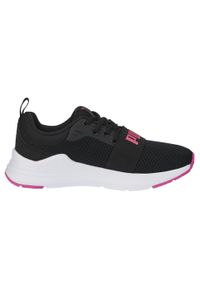 Buty dla dzieci Puma Wired Run Jr. Kolor: czarny. Materiał: guma, materiał, syntetyk. Sport: bieganie