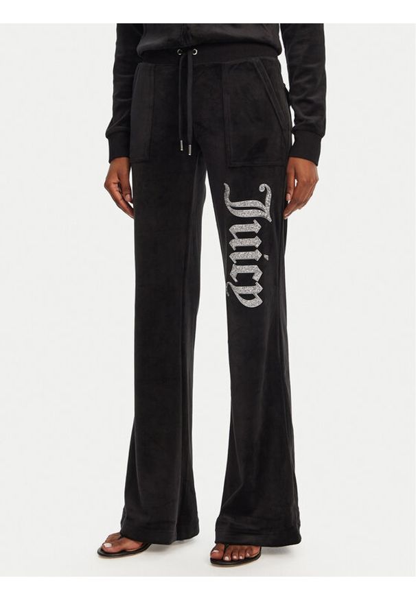 Juicy Couture Spodnie dresowe Layla JCBBJ125806 Czarny Regular Fit. Kolor: czarny. Materiał: syntetyk