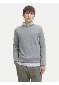 Jack & Jones - Jack&Jones Sweter Merino 12216817 Szary Regular Fit. Kolor: szary. Materiał: wełna