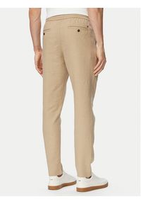 TOMMY HILFIGER - Tommy Hilfiger Chinosy Harlem MW0MW42336 Beżowy Regular Fit. Kolor: beżowy. Materiał: len #5