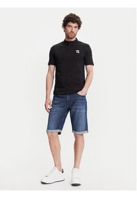 Karl Lagerfeld - KARL LAGERFELD Polo 745023 552224 Czarny Regular Fit. Typ kołnierza: polo. Kolor: czarny. Materiał: bawełna #4