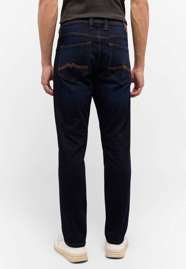 Mustang - MĘSKIE SPODNIE JEANSOWE MUSTANG OREGON SLIM K DENIM BLUE 1015547 5000 942. Okazja: na co dzień. Stan: obniżony. Sezon: zima. Styl: sportowy, elegancki, casual
