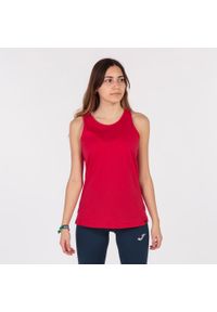 Czarny Tanktop Joma Oasis dla Pań - Lekki i Oddychający. Kolor: czerwony. Materiał: bawełna. Sport: fitness