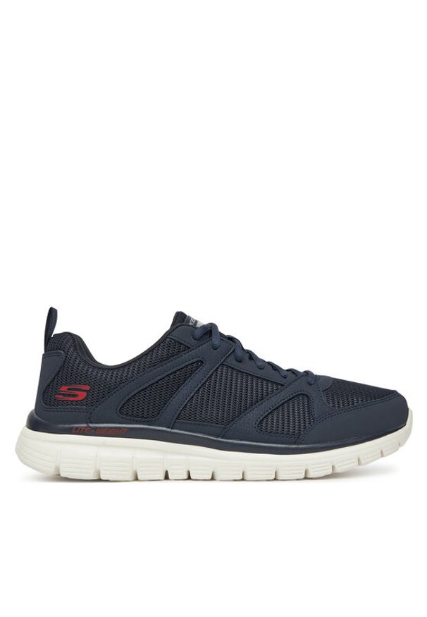 skechers - Skechers Sneakersy BURNS 8790117 NVRD Granatowy. Kolor: niebieski. Materiał: materiał
