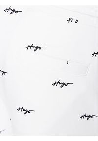 Hugo Spodnie dresowe Duritiba 50486458 Biały Relaxed Fit. Kolor: biały. Materiał: bawełna #4