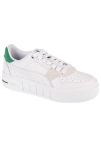 Buty do chodzenia damskie Puma Cali Court Match. Kolor: biały. Materiał: materiał, skóra. Szerokość cholewki: normalna. Sport: turystyka piesza