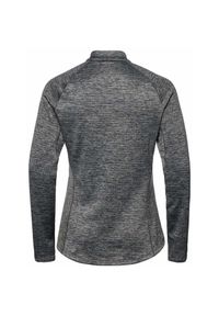 Bluza tech. damska Odlo Mid layer 1/2 zip TENCIA. Kolor: czarny, szary, wielokolorowy. Sezon: zima. Sport: narciarstwo