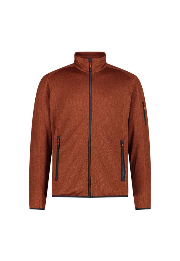 Bluza męska turystyczna CMP 30H5887. Kolor: czerwony. Materiał: polar. Sport: turystyka piesza