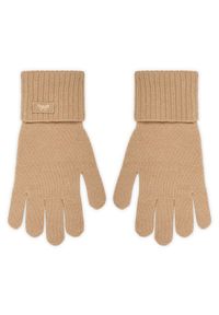 Rękawiczki Damskie Weekend Max Mara. Kolor: brązowy