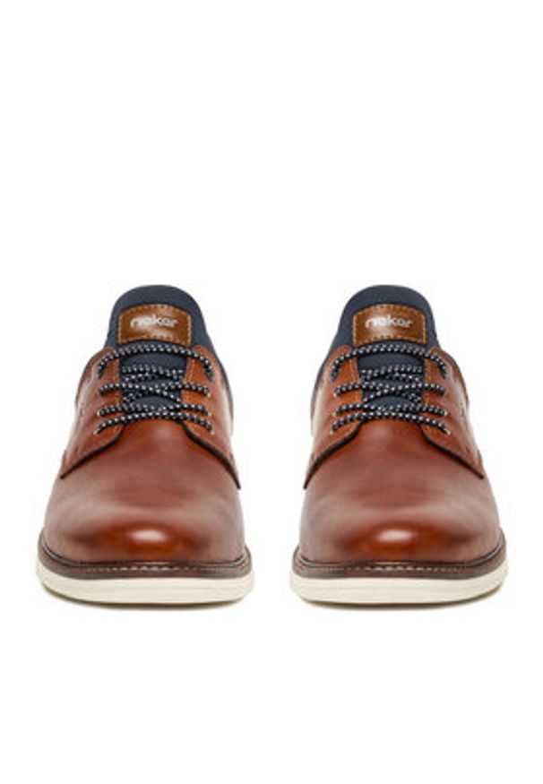 Rieker Półbuty 14454-22 Brązowy. Kolor: brązowy. Materiał: skóra