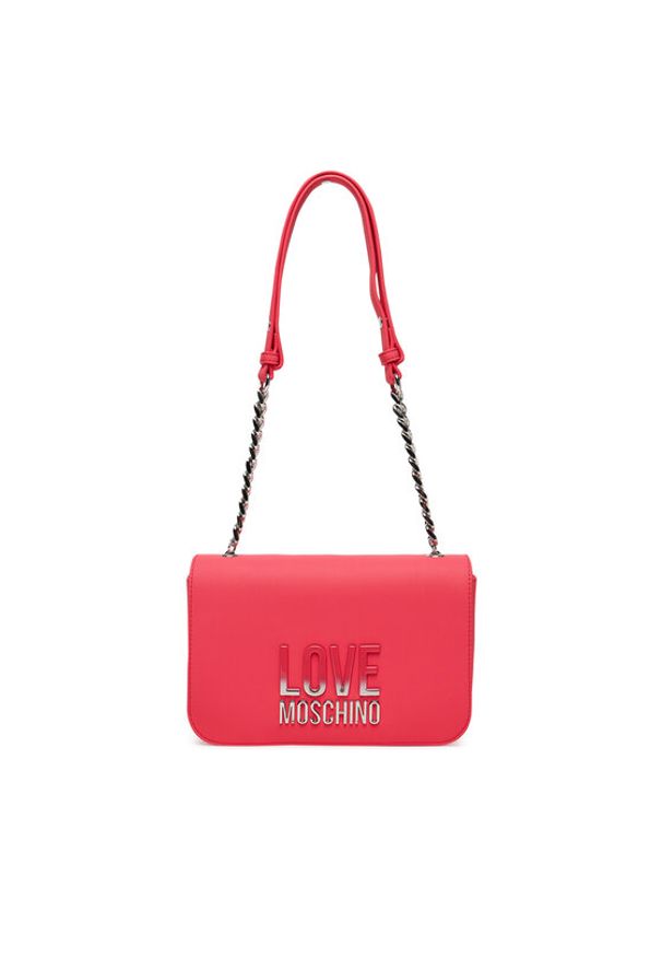 Love Moschino - LOVE MOSCHINO Torebka JC4254PP0MKD0615 Różowy. Kolor: różowy. Materiał: skórzane