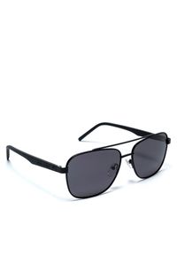 Gino Rossi Okulary przeciwsłoneczne GR6625S Czarny. Kolor: czarny