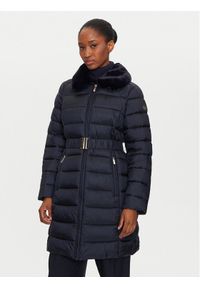MICHAEL Michael Kors Płaszcz zimowy 77B6597M42 Granatowy Slim Fit. Kolor: niebieski. Materiał: syntetyk. Sezon: zima