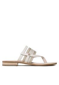 TOMMY HILFIGER - Tommy Hilfiger Japonki Th Webbing Mule Sandal FW0FW07275 Biały. Kolor: biały. Materiał: skóra #6