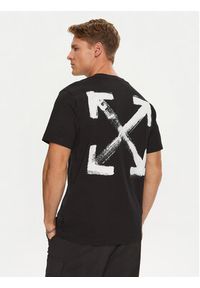 OFF-WHITE - Off-White T-Shirt OMAA027F22JER0091001 Czarny Regular Fit. Kolor: czarny. Materiał: bawełna