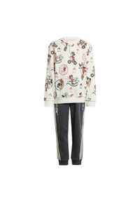 Adidas - Zestaw Disney Mickey Mouse. Okazja: na uczelnię. Kolor: biały, wielokolorowy. Materiał: dresówka. Wzór: motyw z bajki. Styl: sportowy