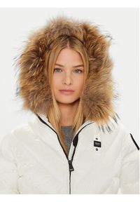 Blauer Płaszcz zimowy 24WBLDK03052 Biały Regular Fit. Kolor: biały. Materiał: syntetyk. Sezon: zima