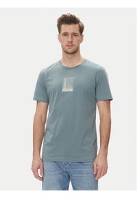 Calvin Klein Jeans T-Shirt Brush Stroke J30J327522 Niebieski Regular Fit. Kolor: niebieski. Materiał: bawełna