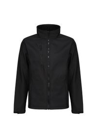 Regatta - Męska Kurtka Ablaze Softshell 3 Layer Soft Shell Jacket. Kolor: czarny. Materiał: softshell. Sport: turystyka piesza #1
