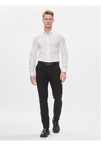 Calvin Klein Koszula K10K112310 Biały Slim Fit. Kolor: biały. Materiał: bawełna #4