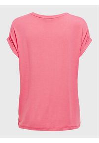 only - ONLY T-Shirt 15106662 Różowy Regular Fit. Kolor: różowy. Materiał: wiskoza #5