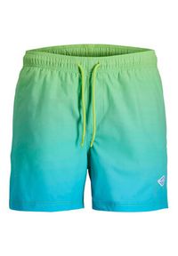 Jack & Jones Szorty kąpielowe Maui Horizon 12291438 Zielony Regular Fit. Kolor: zielony. Materiał: syntetyk #3