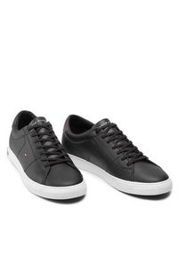 TOMMY HILFIGER - Tommy Hilfiger Sneakersy Essential Leather Detail Vulc FM0FM04047 Czarny. Kolor: czarny. Materiał: skóra #8