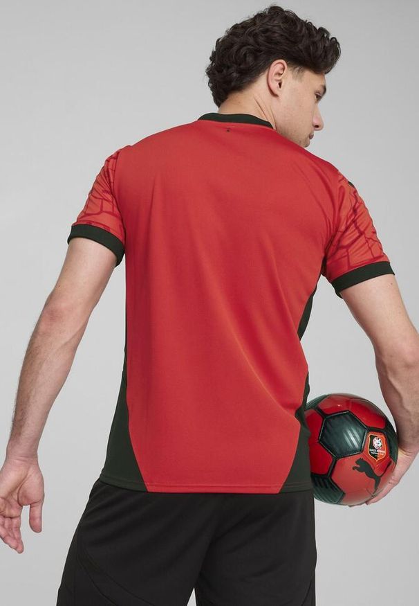 Puma - Męska domowa koszulka Stade Rennais F.C. 24/25 PUMA Red Black. Kolor: czerwony, czarny, wielokolorowy