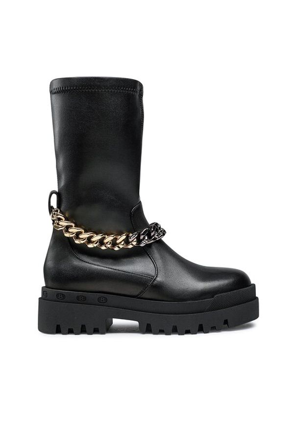 Badura Botki 3040-1 Czarny. Kolor: czarny. Materiał: skóra