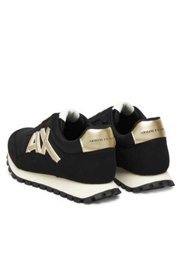 Armani Exchange Sneakersy XW002150 AF19388 MC077 Czarny. Kolor: czarny. Materiał: materiał