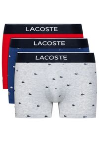 Lacoste Komplet 3 par bokserek 5H3411 Kolorowy. Materiał: bawełna. Wzór: kolorowy