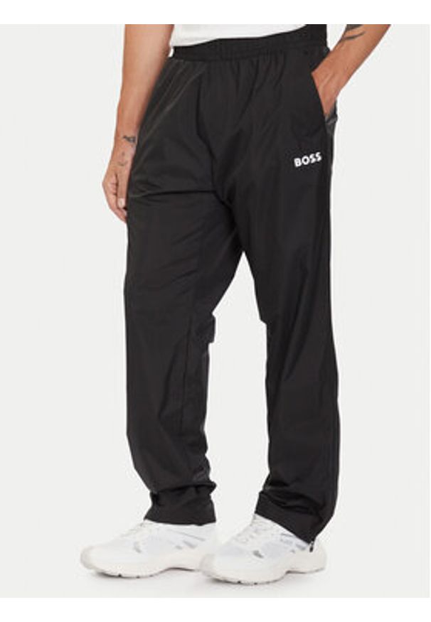 BOSS Dres 50556526 Czarny Regular Fit. Kolor: czarny. Materiał: syntetyk