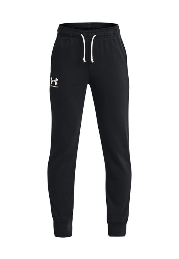 Under Armour Spodnie dresowe UA Rival Terry Joggers 1377254 Czarny Regular Fit. Kolor: czarny. Materiał: dresówka