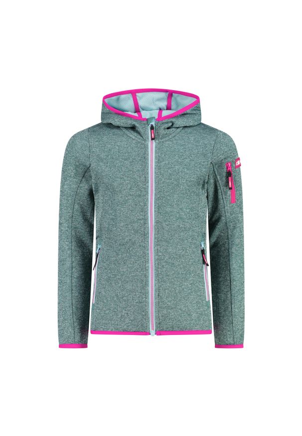 Bluza dziecięca turystyczna CMP 30H5905. Kolor: zielony. Sport: turystyka piesza